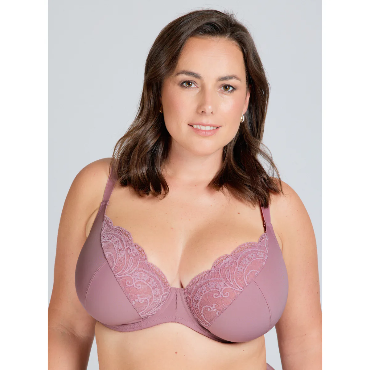 Triola Comfy-Fit nevyztužená podprsenka růžová 21896 - dusty rose barva dusty rose košíček I obvod 80