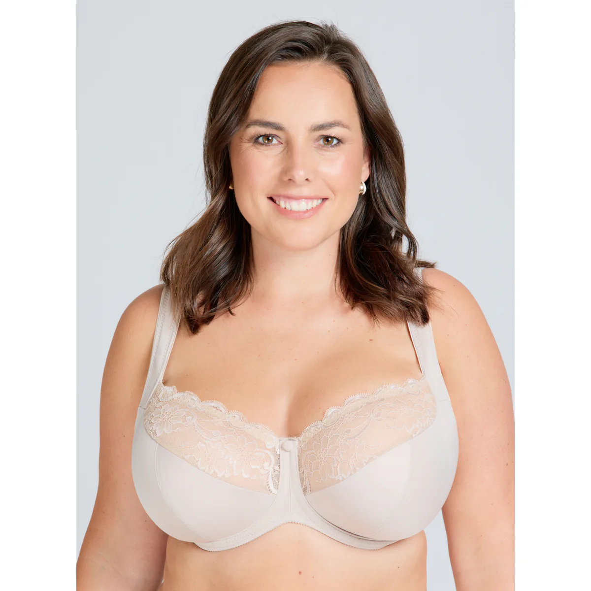 Triola Comfy-Fit nevyztužená podprsenka s flexi kosticemi - béžová 21777 - cappuccino barva cappuccino košíček K obvod 75