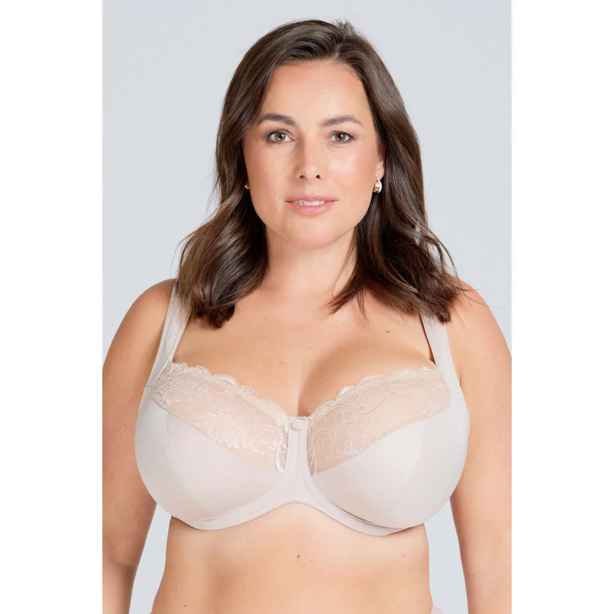 Triola Comfy-Fit nevyztužená podprsenka s flexi kosticemi - béžová 21777 - cappuccino barva cappuccino košíček G obvod 75