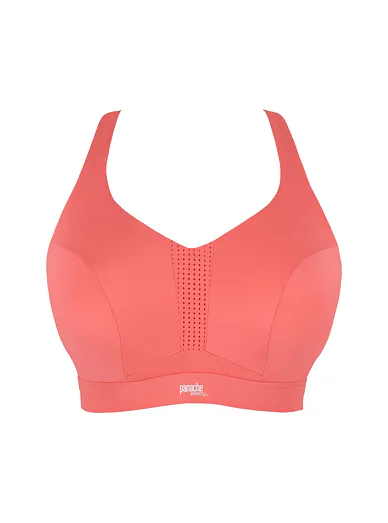  Panache Sport nevystužená  podprsenka s kosticou čierna - růžová